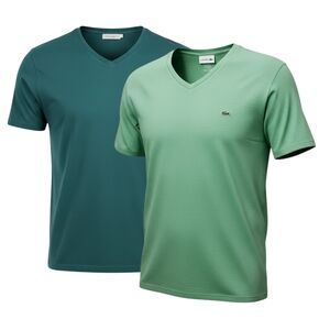 Lacoste Men's Lightweight Pima Cotton V-Neck T-Shirt size 2X